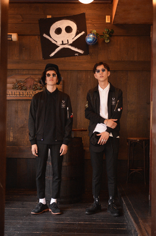 FRED PERRY × ART COMES FIRST ジャケット 黒 ×-