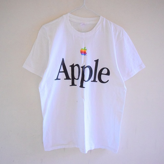 GF432 Tシャツ アップル Apple 企業T アドT マック ロゴ L家と外で